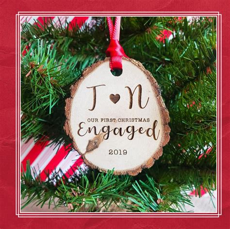 25 Best Engagement Ornaments Personalized Ornaments For First Engaged