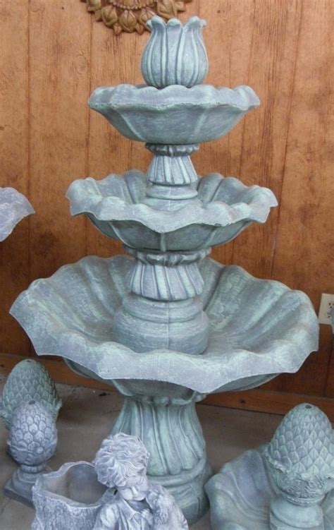 Outdoor Concrete Water Fountains Patio Fountains The Cement Barn