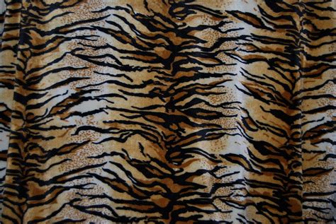 TIGER Stripe Fabric Minky Cuddle Wild Safari By Vintageinspiration