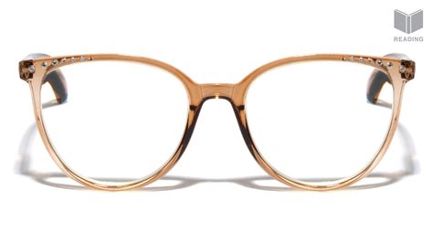 rd 1232 brown reading rhinestone cat eye wholesale glasses frontier fashion inc