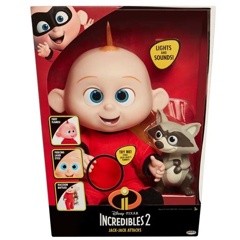 The Incredibles 2 Jack Jack Plush Figure Features Lights