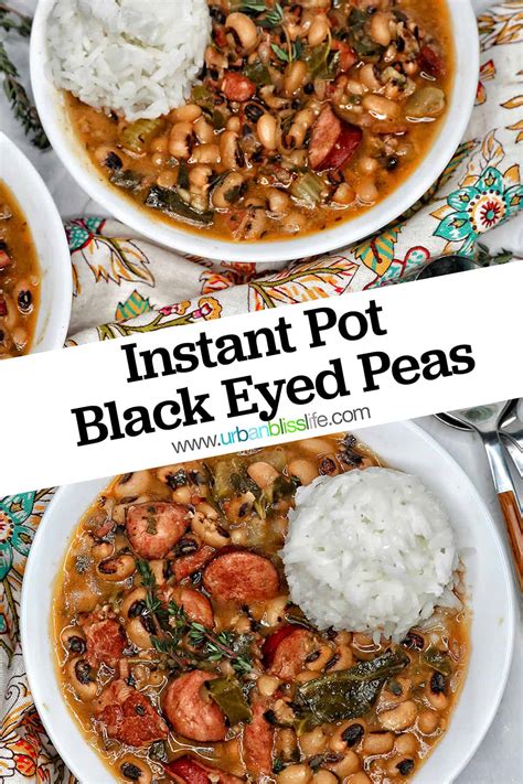 Instant Pot Black Eyed Peas (No Soaking!) - Urban Bliss Life