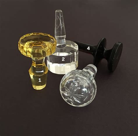 Glass Perfume Decanter Bottle Stoppers Vintage Glass Stoppers