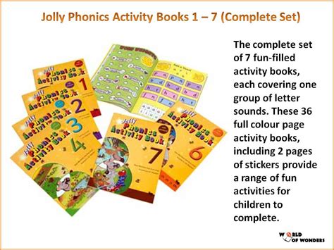 World Of Wonders Jolly Phonics Activity Books 1 7 Complete Set