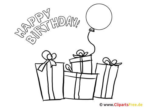 Ausmalbilder zum Geburtstag Geschenke
