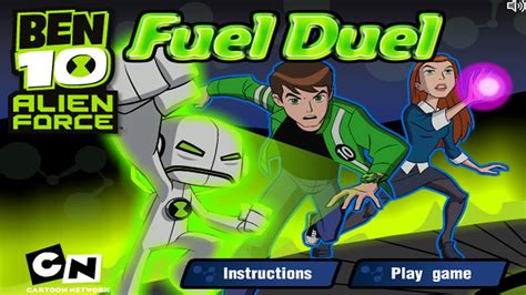 Cartoon Network Games Ben 10 Alien Force Fuel Duel Youtube