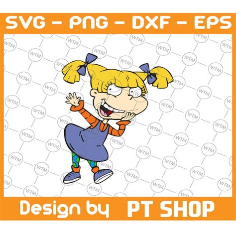 Angelica Pickles Rugrats Svg Png Dxf Cricut Silhouette C Inspire