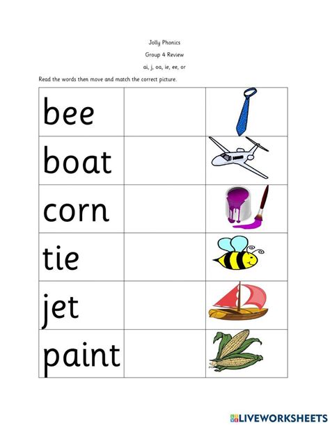 Jolly Phonics Group 4 Exercise Live Worksheets