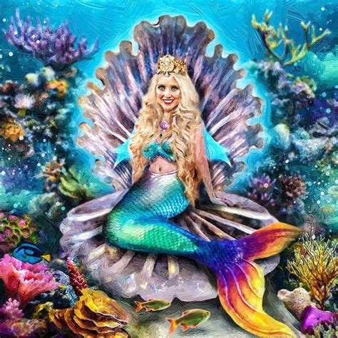 Queen Celestia Pearl Of The Atlantic By Nina Neverland Nfromneverland Mermaid Art Fantasy