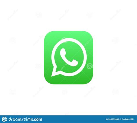 Whatsapp Logo Editorial Illustrative On White Background Editorial