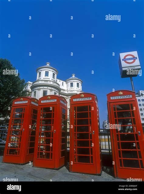 2001 Historical Line Of Classic Red Kiosk No6 Telephone Boxes The