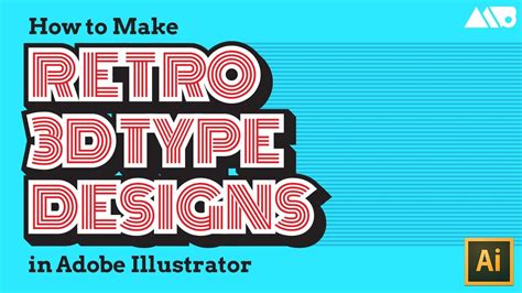 How To Make Retro 3d Type In Adobe Illustrator Tutorial Dezign Ark