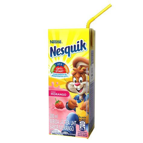 Bebida Láctea Morango Nestlé Nesquik Caixa 200ml