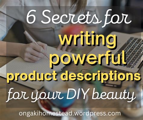 6 Secrets For Writing Powerful Product Descriptions For Your Organic