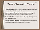 Trait Theory of Personality