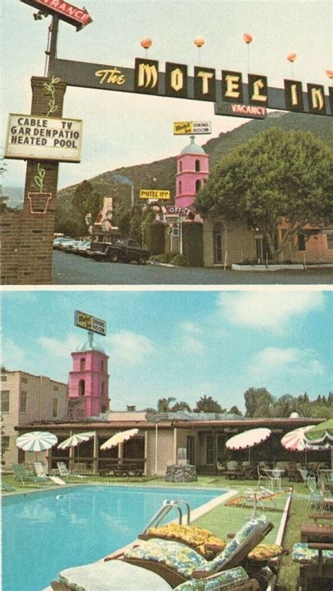 Motel Inn San Luis Obispo Ca California Dual View Color Photo Postcard