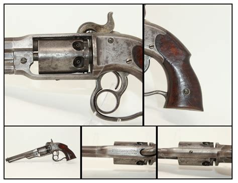 Civil War Antique Savage Navy Percussion Revolver Unique Two Trigger