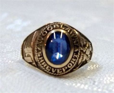 10k Gold High School Class Ring 1970 Shreveport Woodlawn High Etsy Class Ring Women Rings