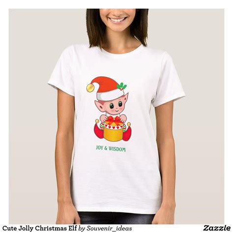 Cute Jolly Christmas Elf T Shirt Elf T Shirt T Shirts