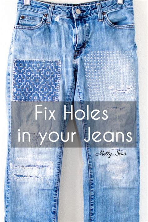 Okay so this step is optional but i find it sssso much easier if you do it this. How to Fix Ripped Jeans - No Sewing Machine Required in ...