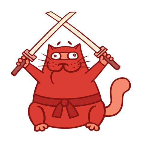 Ninja Cat Illustrations Royalty Free Vector Graphics And Clip Art Istock