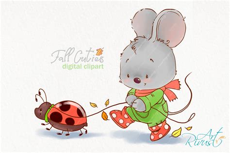 Fall Clipart Cute Mouse Clip Art Little Mouse