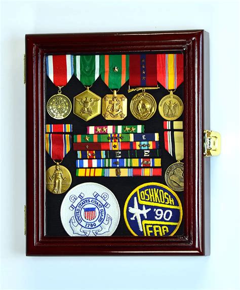 Xs Military Pin Display Case Cabinet Box For Medals Pins Patches