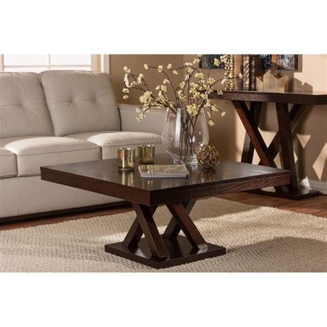 Shop for dark brown coffee table at bed bath & beyond. Shop Modern Dark Brown Coffee Table by Baxton Studio ...