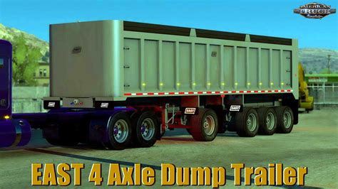 EAST 4 Axle Dump Trailer V1 0 1 32 X For ATS