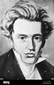 Soren Aabye Kierkegaard (1813-1855), danés teólogo, filósofo y escritor ...