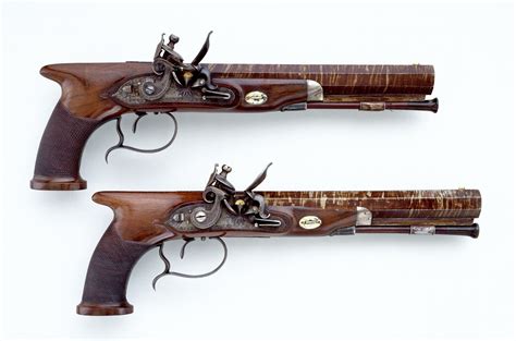 A Pair Of Smoothbore Dueling Pistols Once Ted To Andrew Jackson