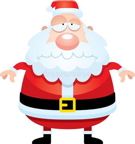 Sad Cartoon Santa Claus Stock Vector Illustration Of Frown 51125489