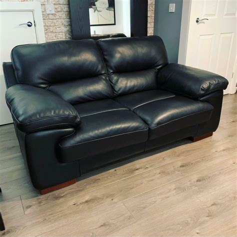 Sofology Karma Two Seater Black Leather Sofa In Sunderland Tyne And Wear Gumtree