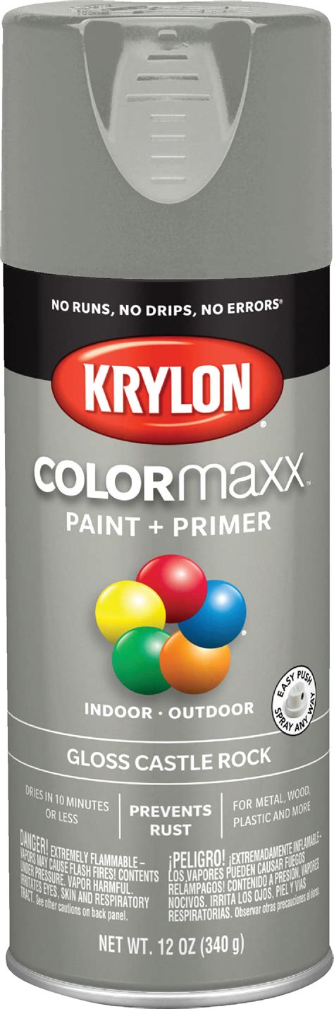Buy Krylon Colormaxx Spray Paint Primer Castle Rock 12 Oz