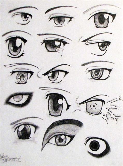 Anime Eyes By Ellawilliams On Deviantart Anime Eyes Anime Drawings