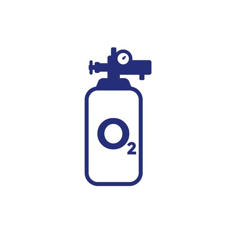 Oxygen Cylinder Or Tank Icon 2204517 Vector Art At Vecteezy