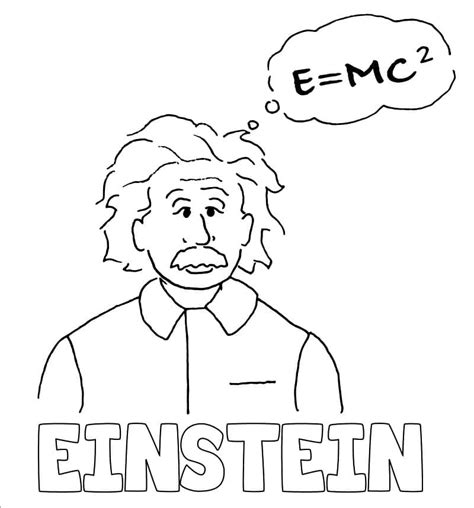 Dibujos De Albert Einstein 6 Para Colorear Para Colorear Pintar E