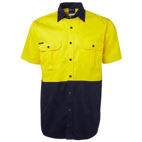 Hivis Short Sleeve Cotton Drill Shirt Badger Australia