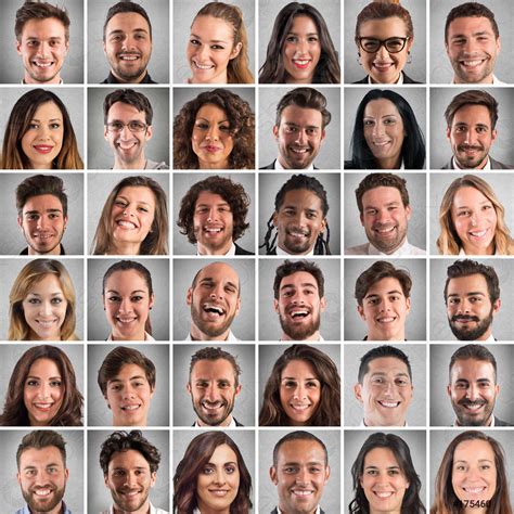 Happy Faces Collage Stock Photo 175460 Crushpixel