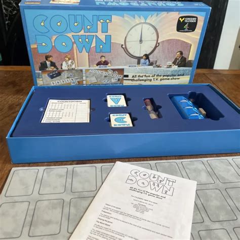 Vintage Countdown Board Game By Spears Games 1993 10yrs Complete