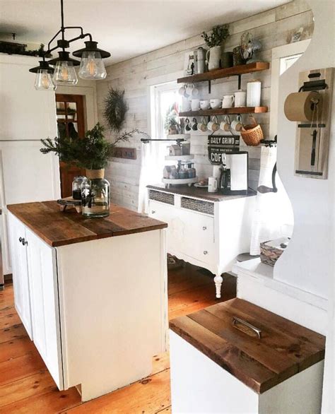 Your farmhouse needs a designated farmhouse coffee bar to fuel your hard working lifestyle.even on quiet days nothing beats a hot cup of coffee. 20 Pretty Farmhouse Kitchen Decor Ideas for Modern Homes