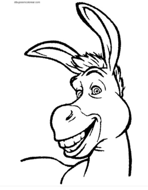 Shrek Donkey Coloring Pages Drawing Draw Cartoon Kids Step Characters
