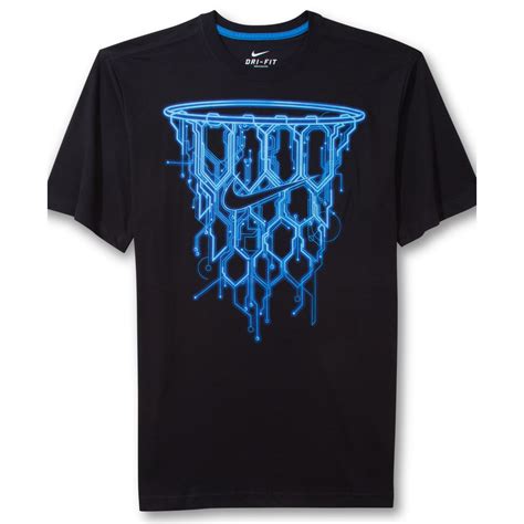Nike Basketball Net Graphic Tshirt In Blackblue Blue For Men Lyst