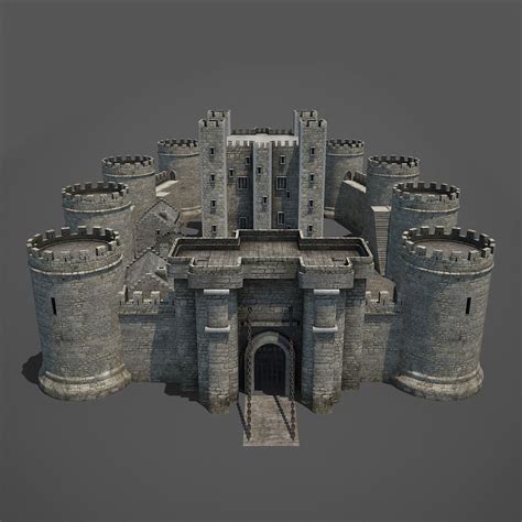 medieval castle 3d max | Medieval castle, Castle, Model castle