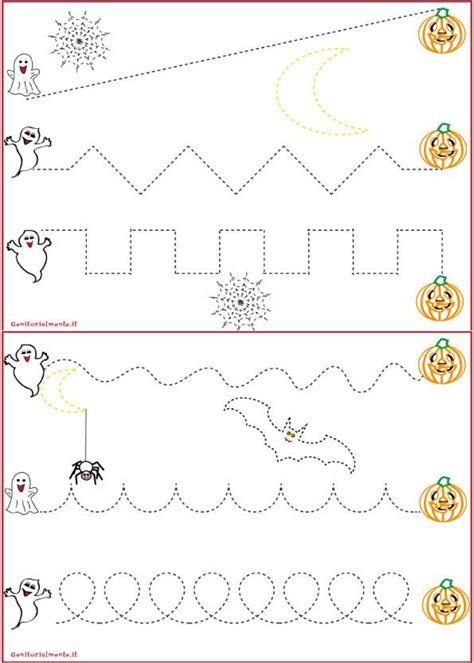 Una lepre sta giocando con una farfalla. Schede pregrafismo percorsi: linee rette e curve | Le idee della scuola, Disegni di halloween ...