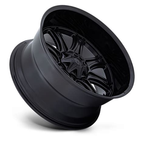 Set 4 22 Fuel Darkstar 22x9 Matte Black Gloss Black Lip 5x55 5x150