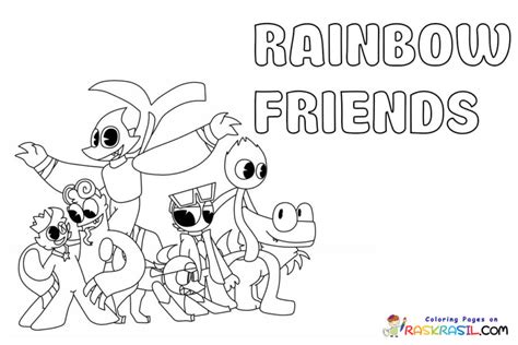 Dibujos Rainbow Friends Para Colorear