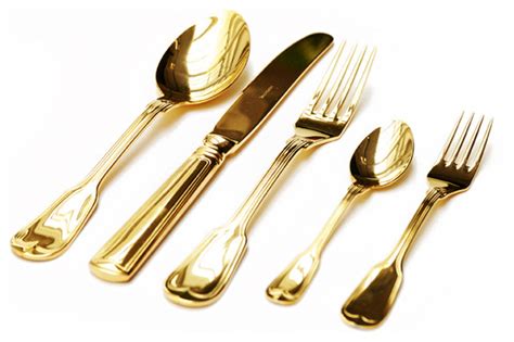 Check spelling or type a new query. Gold Plated Cutlery Set - Contemporary - Flatware And Silverware Sets - by emeraldfish.com