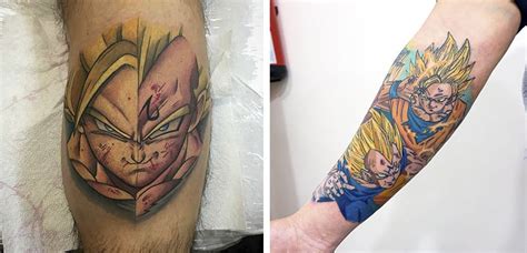 Goku Tatuajes De Dragon Ball Z En La Pierna
