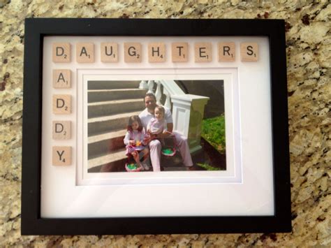 Scrabble Daddy Daughters Picture Frame For Fathers Day Daddy